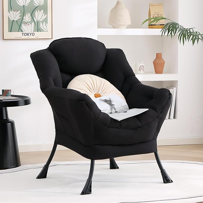 Lazy Chair, Reading Armchair, Large Modern Lounge Accent Chair, Leisure Sofa - Image 9
