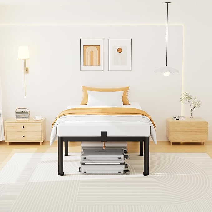 18 Inch Twin XL Size Metal Platform Bed Frame - Image 8