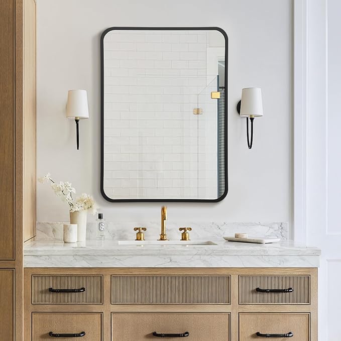24x36 Rounded Rectangle Bathroom Mirrors - Image 7