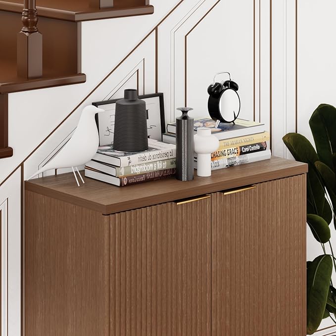 29.5" Sideboard Cabinet with 2 Doors, Modern Buffet Cabinet with Adjustable - Image 5