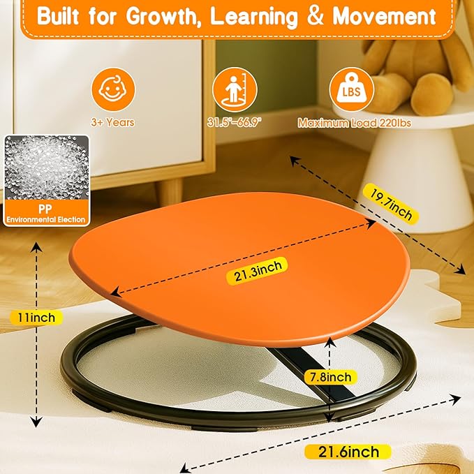 Sensory Spinning Chair for Autistic Kids, Training Body Coordination Sit and - Image 2