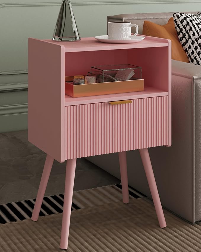 Nightstand, Modern Bedside Table by Unknown