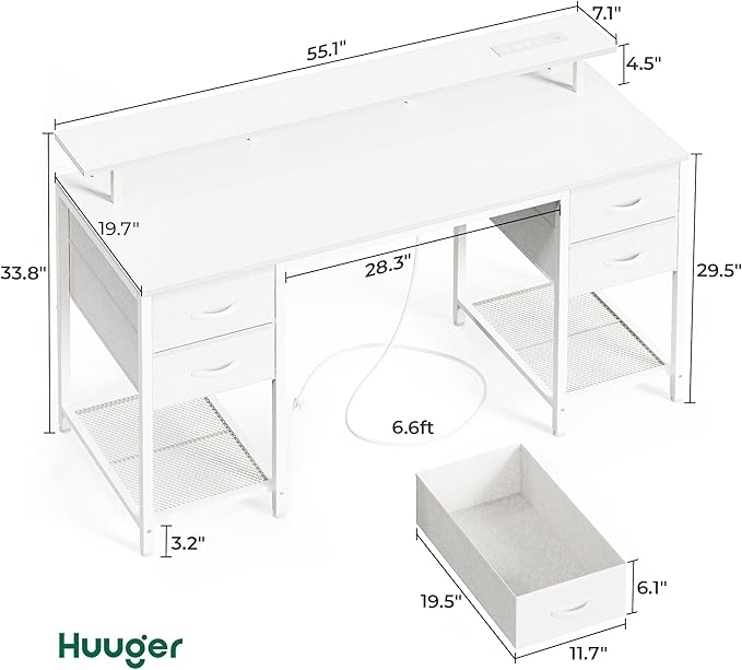 Huuger 55 inch Computer Desk - Image 2