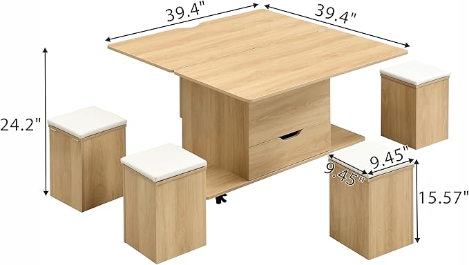 Merax Multi-Functional Lift-Top Coffee Table - Image 7