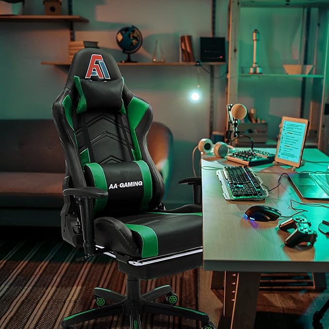 AA Products Gaming Chair High Back Ergonomic Computer Racing Adjustable Gamer - Image 2