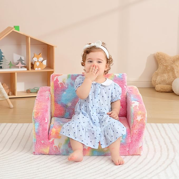 Toddler Couch Fold Out, Foldable Toddler Chair - Image 6
