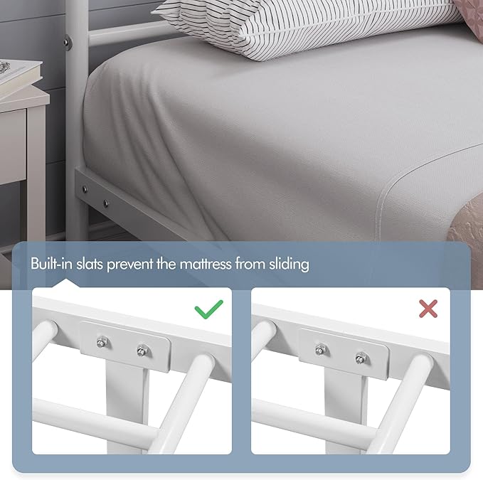 Yaheetech Metal Full Size Bed Frame, Platform Bed Frame, Mattress Foundation - Image 6