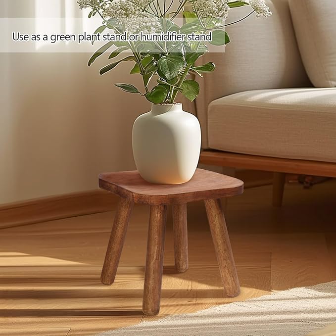 Wooden Step Stool for Adults Step Stool for Toddlers Plant Stool Small Wooden - Image 7