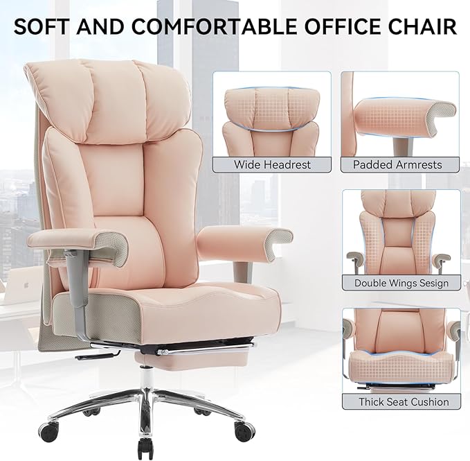 Efomao Big and Tall Ergonomic Office Chair 450LBS - Image 4
