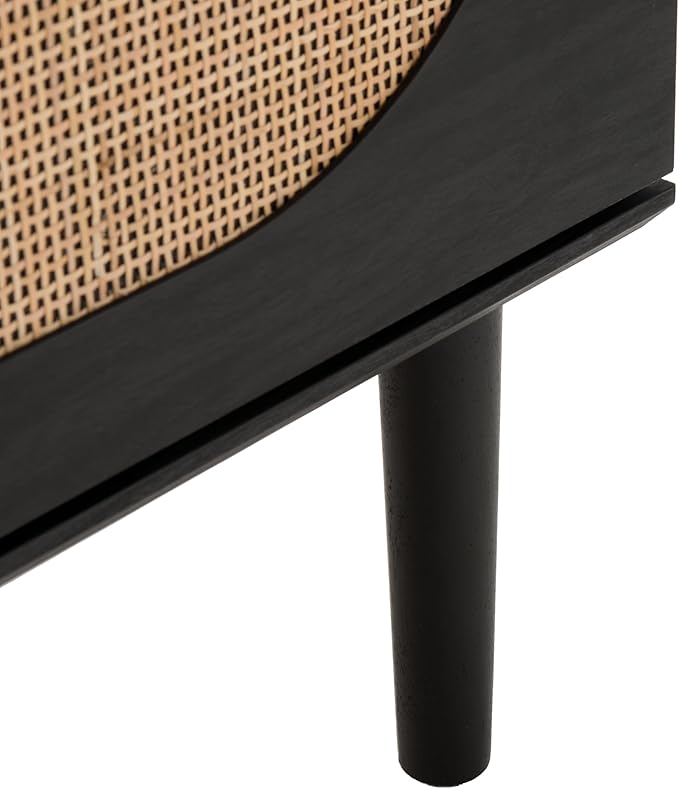 SAFAVIEH Claude TV Stand for up to 65" Flatscreen – Black, 2 Sliding Doors - Image 7