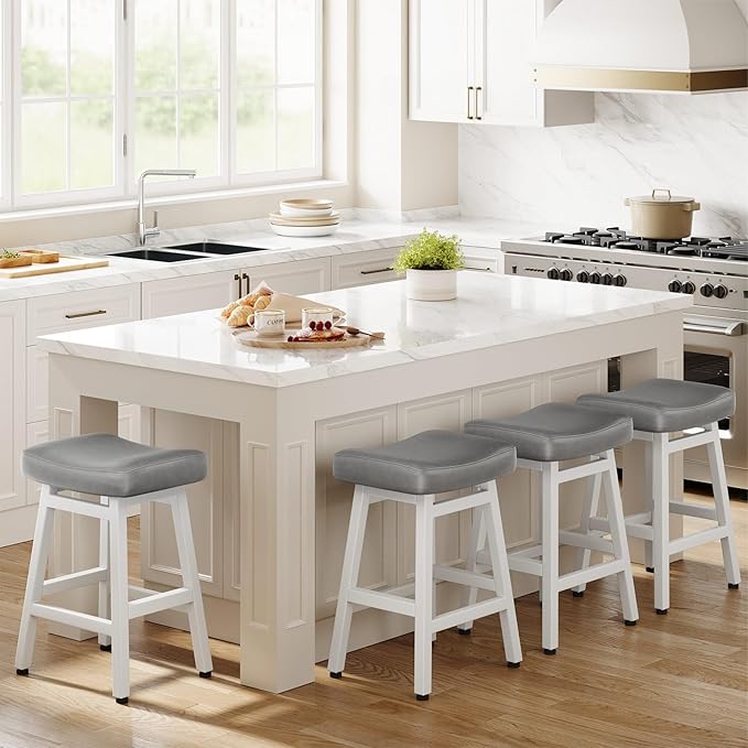Counter Height Bar Stools Set of 3, 24 Inch Barstools - Image 7