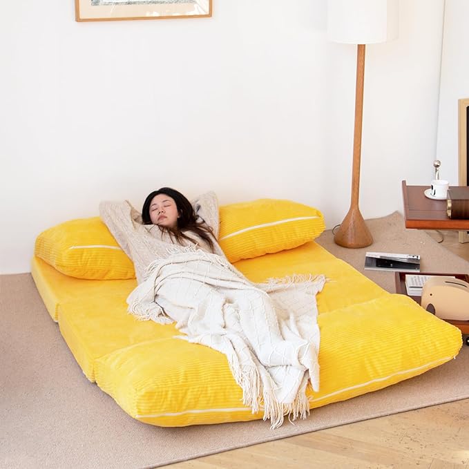N&V Folding Matress Sofa Bean Bag Bed, Foam Filling Folding Matress Sofa - Image 4