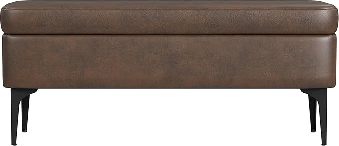 HomePop Upholstered Storage Bench - Image 4
