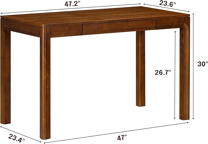 NTC Flow Modern Wooden Rectangle Desk Table - Image 2