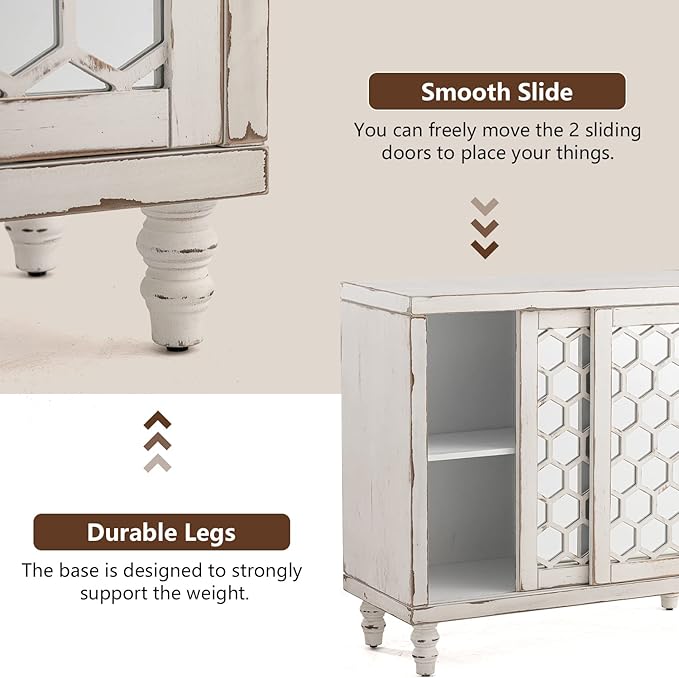 COSIEST 31.5" W Sideboard Buffet Cabinet - Image 5