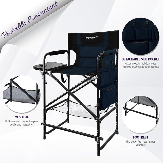 Tall Folding Directors Chair - Image 4