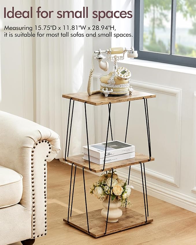Tall Side Table, Small End Table, 29 inch High Entryway Table, Bedside Table - Image 5