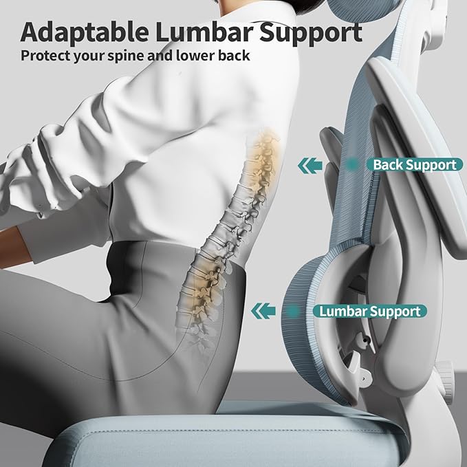 TRALT Office Chair Ergonomic Desk Chair, 330 LBS Home Mesh Office Desk Chairs - Image 6