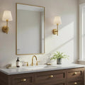 20x36 Inch Brass Bathroom Mirror by Bonverre