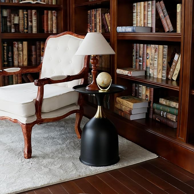 Small Round Pedestal Side Table - Image 4