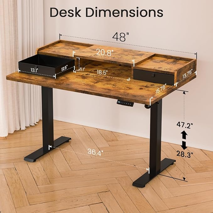 48x30 Inch Electric Standing Desk - Image 2