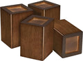 Sopicoz Wood Bed Risers Set of 4, Square Furniture Risers, 4 inch Couch Risers by Sopicoz