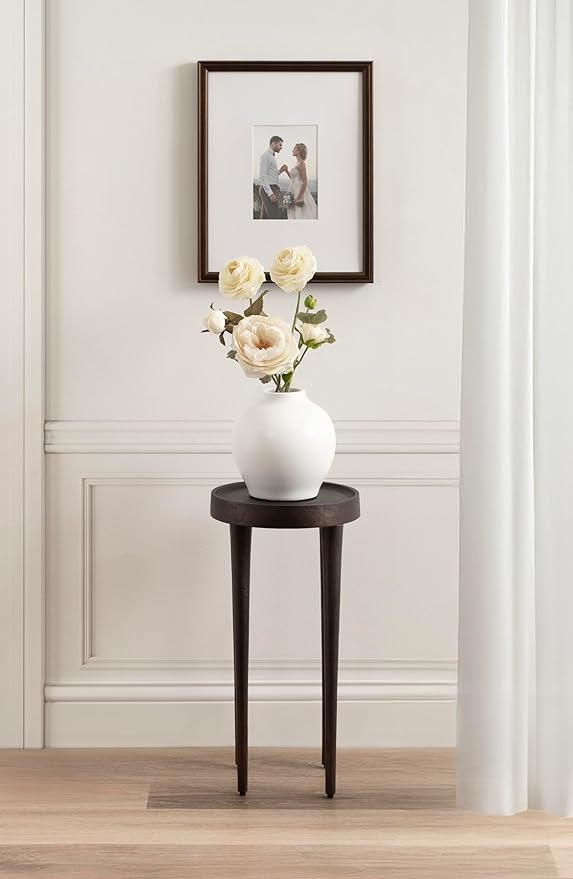 Kate and Laurel Rava Modern Metal Round Drink Table, Cast Aluminum Accent Table - Image 4