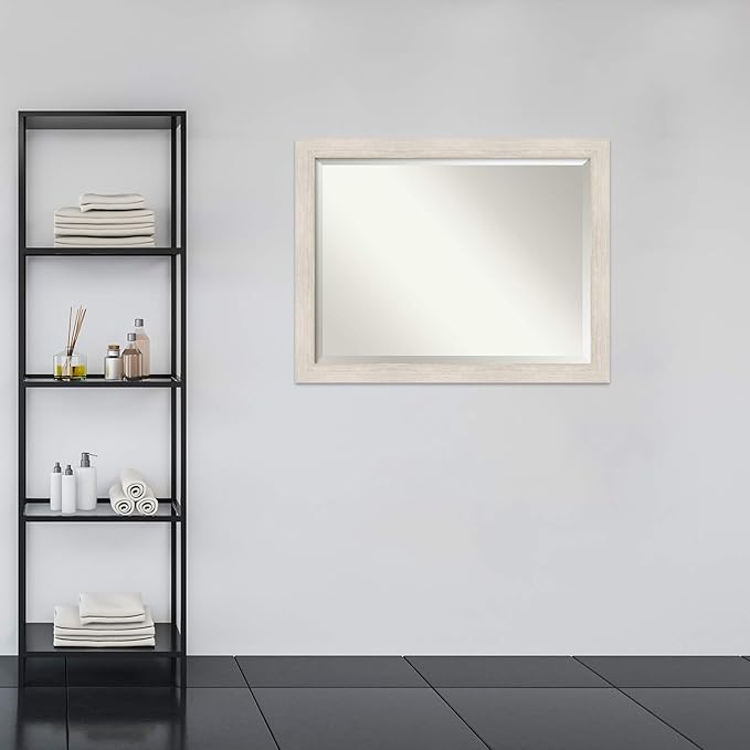 Amanti Art White Bathroom Mirror - Image 5