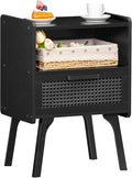 Lerliuo Rattan Nightstand, Side Table by Lerliuo