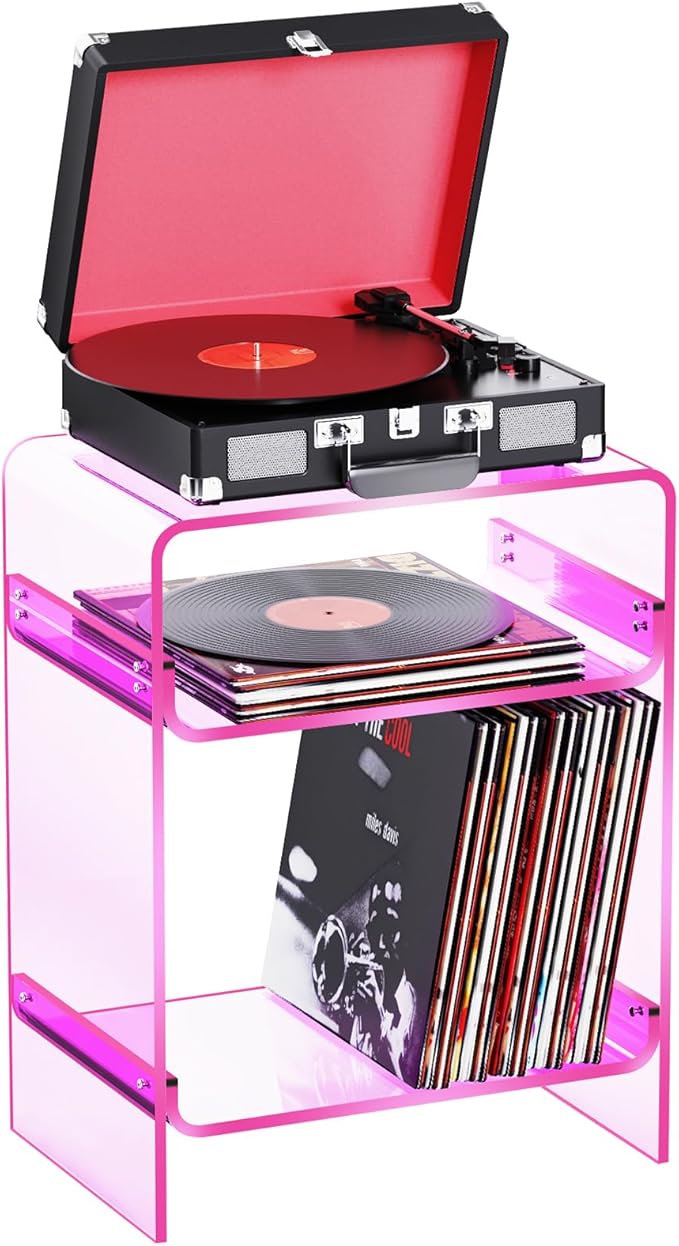 Acrylic Record Player Table by AcrylicTableFurniture