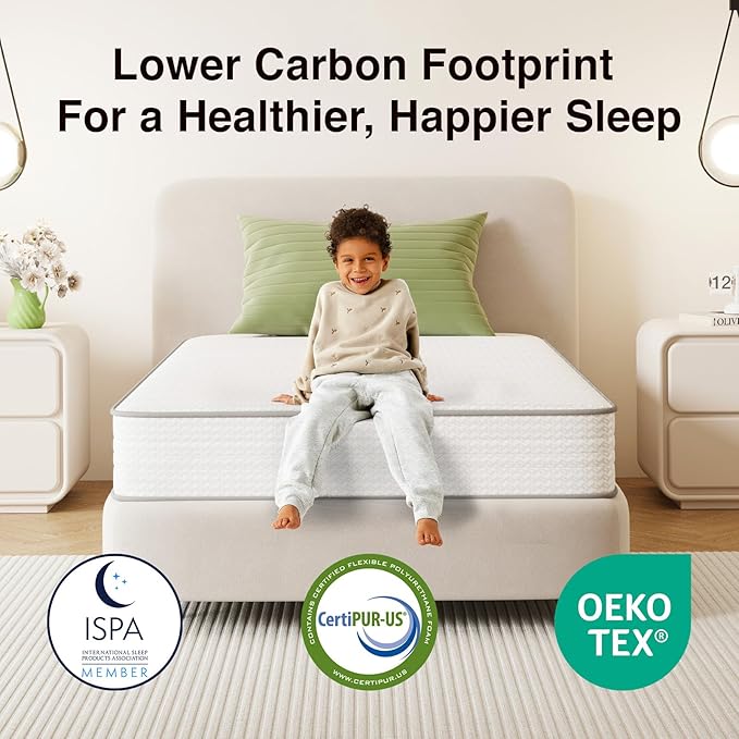 Novilla Queen Mattress, 8 Inch Queen Size Mattresses in a Box - Image 7