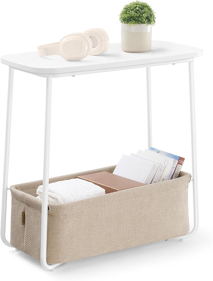 VASAGLE End Table, Small Bedside Table by VASAGLEbySONGMICSHOME