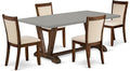 East West Furniture V797MZN32-5 5 Piece Kitchen Table Set Includes a Rectangle by EastWestFurniture