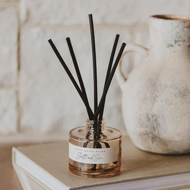 Sweet Water Decor Salt and Sea Reed Diffuser – Room Decor Aesthetic - Image 4
