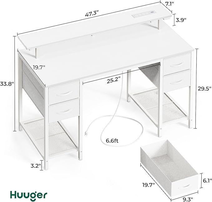 Huuger 47 inch Computer Desk - Image 2