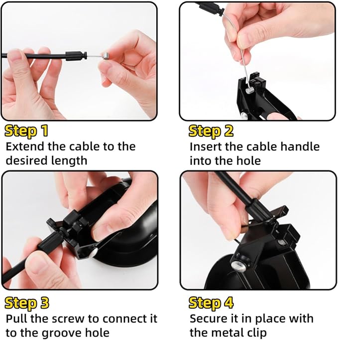 2 Sets of Metal Recliner Release Pull Handle, Universal Heavy Duty Sofa Release - Image 4