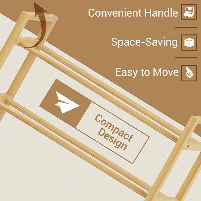 Haddockway Bamboo Shoe Rack for Closet, Free Standing Shoe Organizer - Image 7