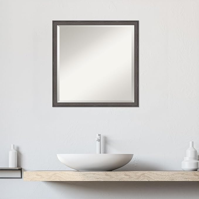 Amanti Art Silver Bathroom Mirror - Image 6