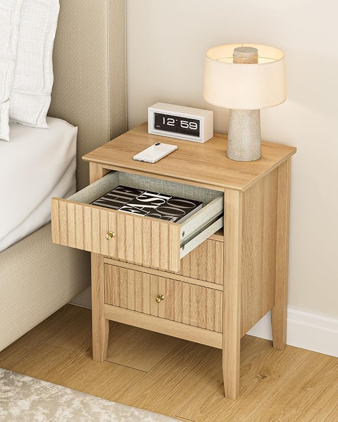 Fluted Nightstand, Farmhouse Night Stand - Image 5