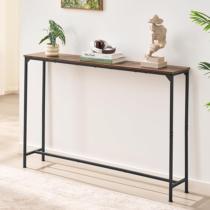 Console Table, Narrow Entryway Table, Thin Sofa Table, Behind Couch Table - Image 2
