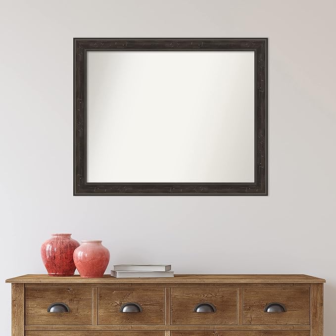 Amanti Art Brown Bathroom Mirror - Image 6