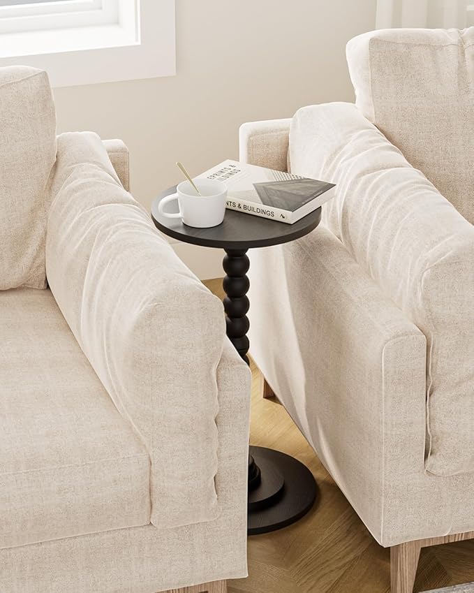 Masupu Round Side Table, Small End Table - Image 6
