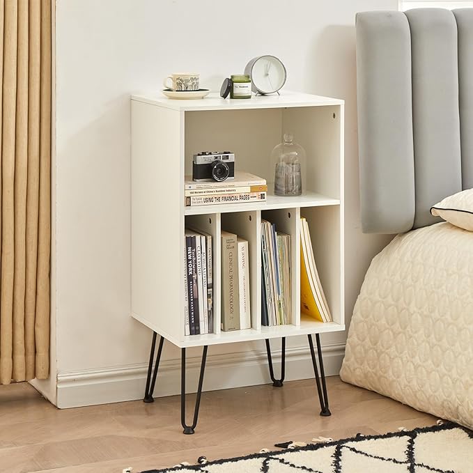 Record Player Stand with Vinyl Storage, Cabinet Holds Up to 150 Albums - Image 6