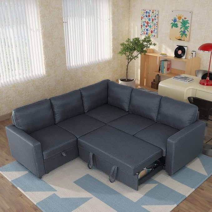 Sleeper Sofa Bed, Modular Sectional Couch by FONTOI