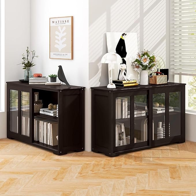 Costzon 2-Pack Wooden Kitchen Storage Cabinet - Image 2