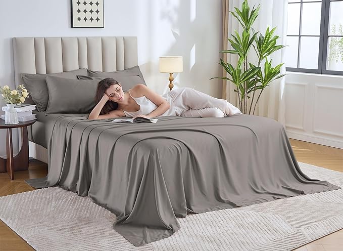 California King Sheets by Pure Bamboo, Genuine 100% Organic Viscose Derived - Image 2
