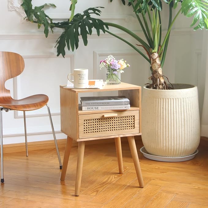 MaxSmeo Bedside Table, Small Nightstand - Image 8