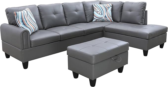 NicBex Sectional Couch 3 Pieces Sofa Set - Image 3