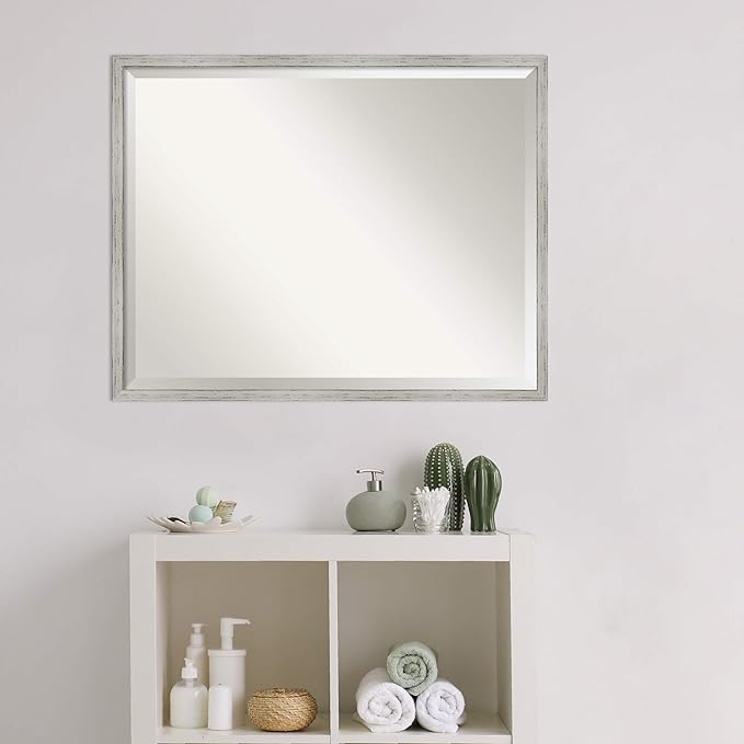 Amanti Art White Bathroom Mirror - Image 5