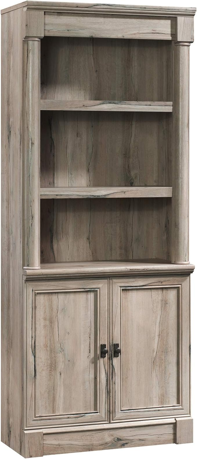 Sauder Palladia Library with Doors/Book Shelf, L: 29.37" x W: 13.9" x H: 71.85" by SAUDER%C2%AE